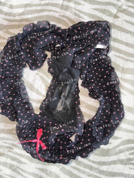 纯欲蛋糕边甜美波点原味内裤的真实照片 - 缩略图