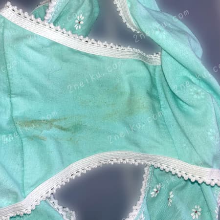 绿色纯棉小雏菊原味内裤 - 缩略图