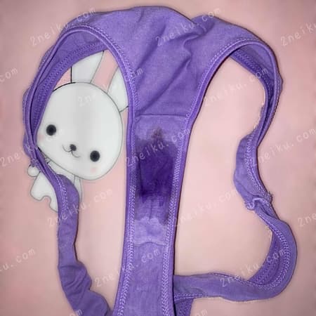 紫色丁字原味内裤照片 - 缩略图