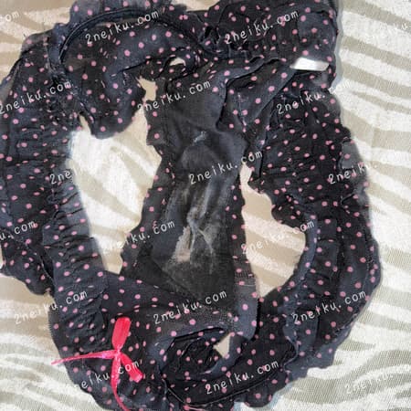 纯欲蛋糕边甜美波点原味内裤的真实照片 - 缩略图