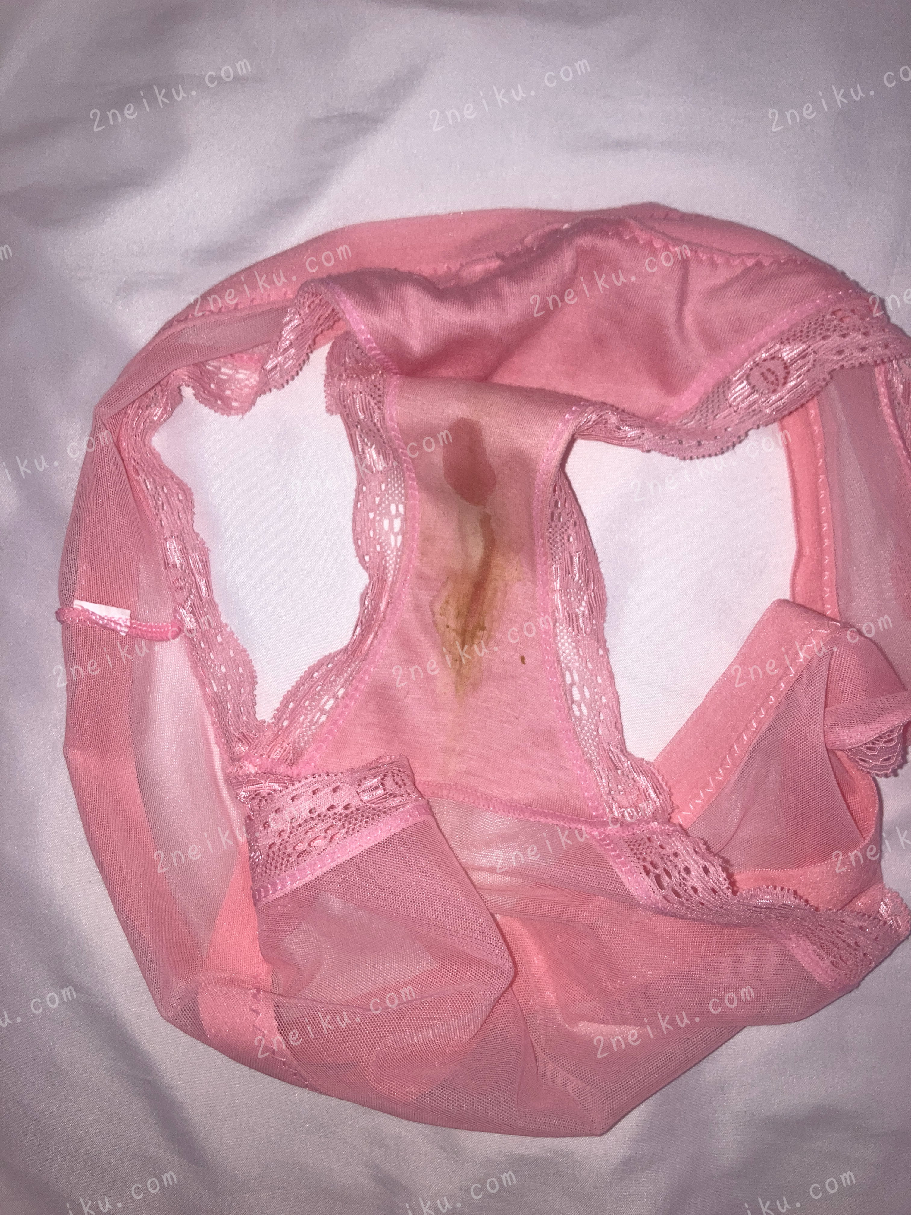 粉红色网纱款原味内裤照片