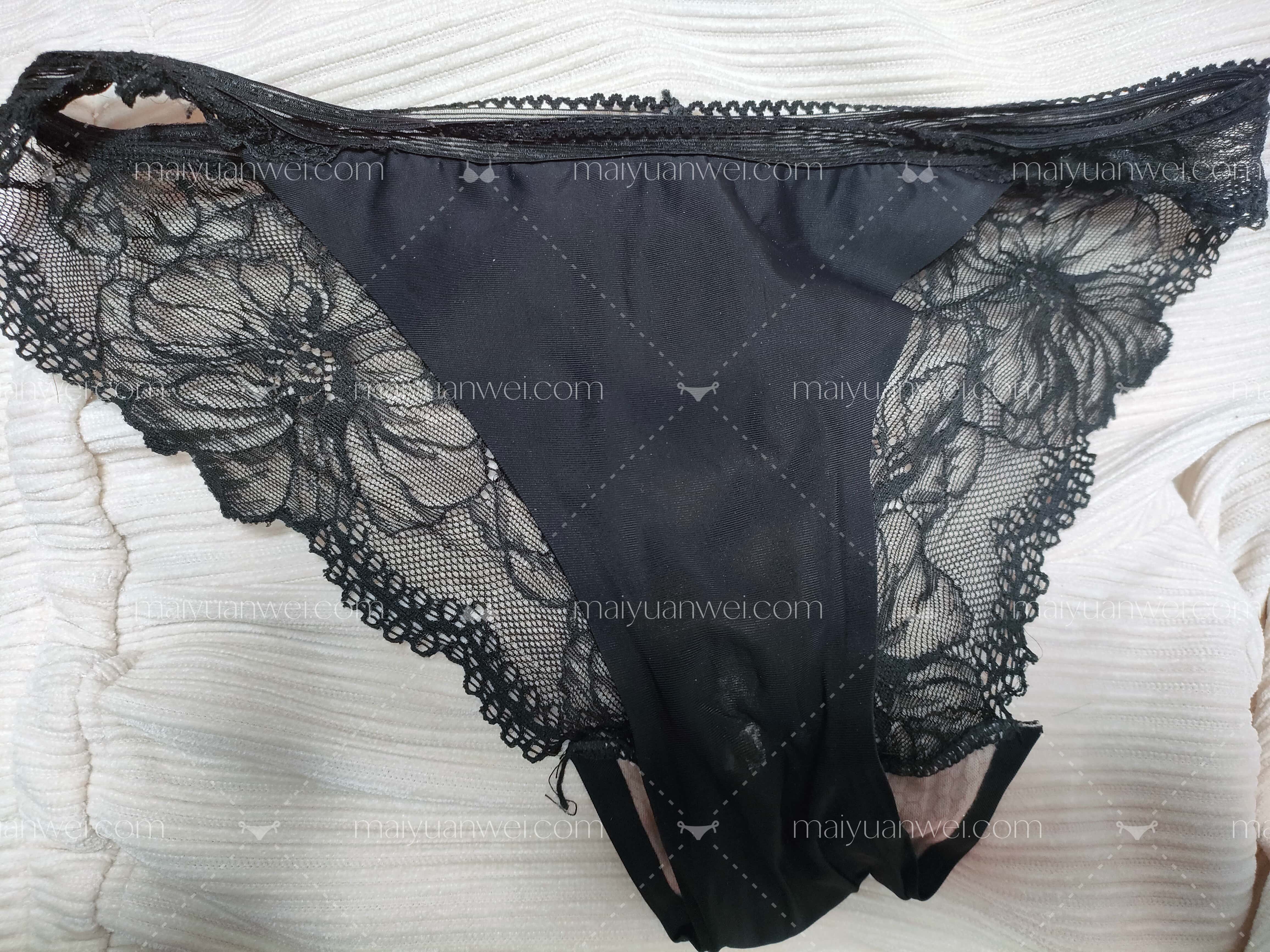性感冰丝无痕镂空蕾丝原味内裤正面照片