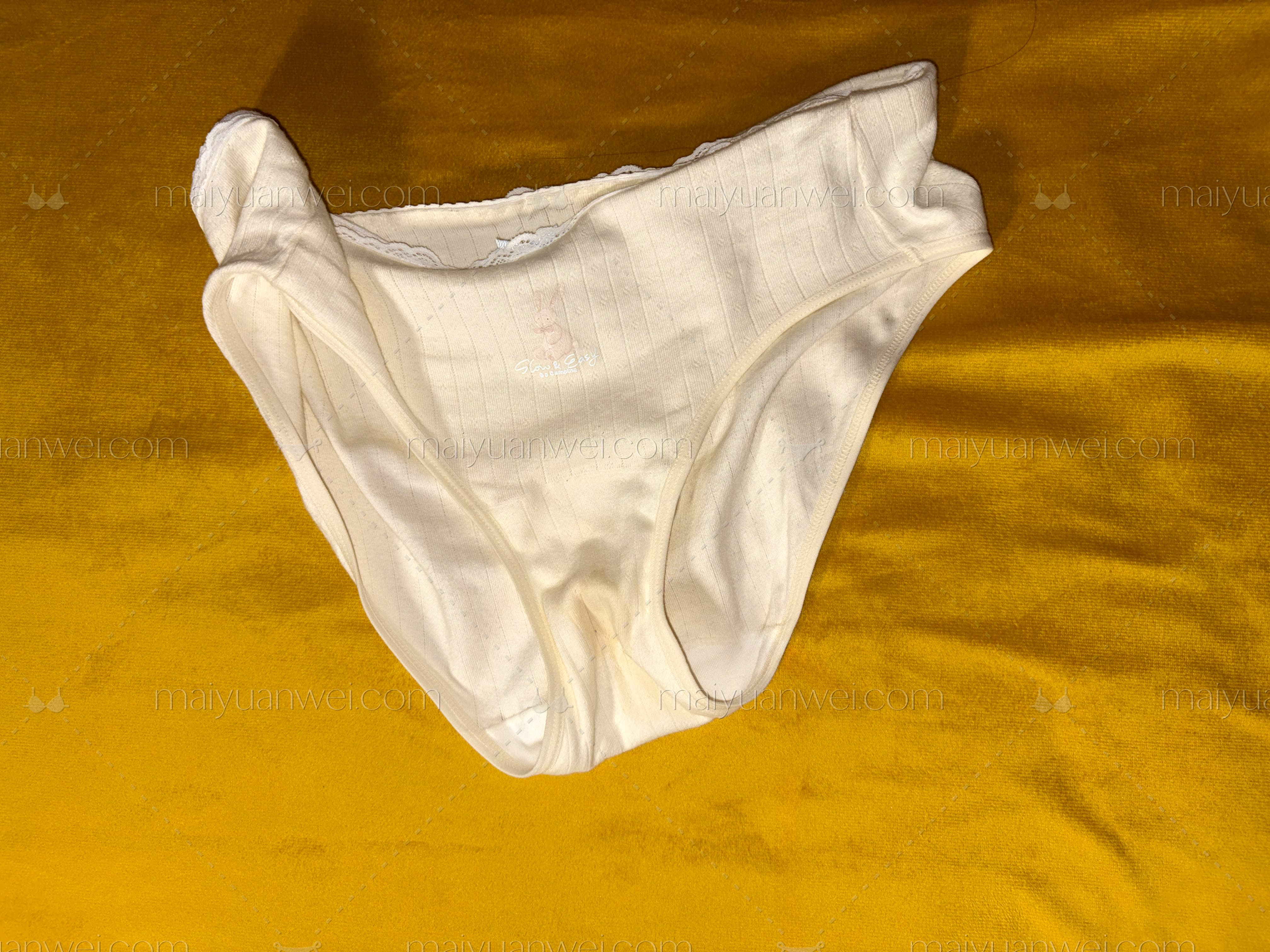 软糯奶油萌宠印花内裤正面平铺照片